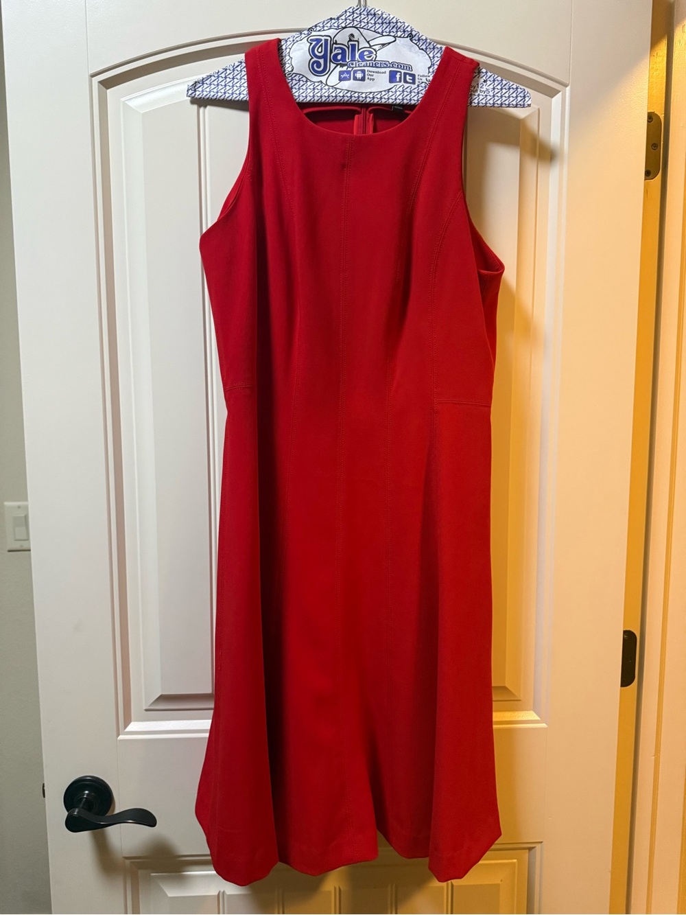 Banana Republic Red Sleeveless Midi Dress